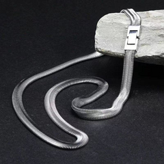 Wide Snake Chain Necklace wholesale jewelry image 4