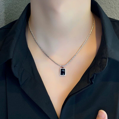 Black Minimal Short Necklace wholesale jewelry image 1