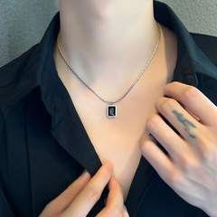 Black Minimal Short Necklace wholesale jewelry image 3