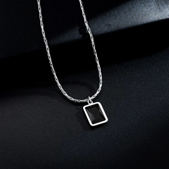 Black Minimal Short Necklace wholesale jewelry image 4