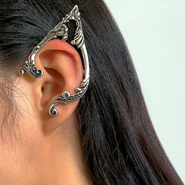 Asymmetrical Geometric Alloy Earrings with Electroplated Finish for Women - Edgy Sweet Dark JK Style Ear Studs